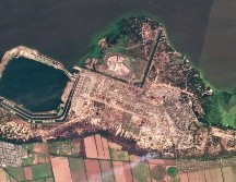La plante nuclear de Zaporiyia ha sido objeto de preocupación internacional desde que cayó en manos de las fuerzas rusas a inicios de marzo. AP/Planet Labs PBC