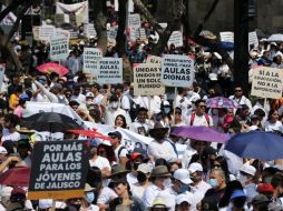 El pasado 26 de mayo la UdeG realizó una megamarcha para exigir más presupuesto. ESPECIAL