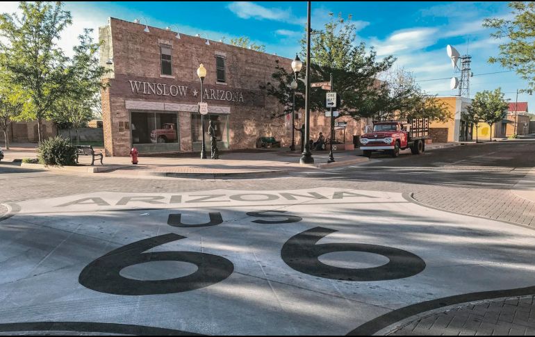 El “Standing’on the Corner” en Winslow, un lugar para tomarte la mejor foto. ESPECIAL