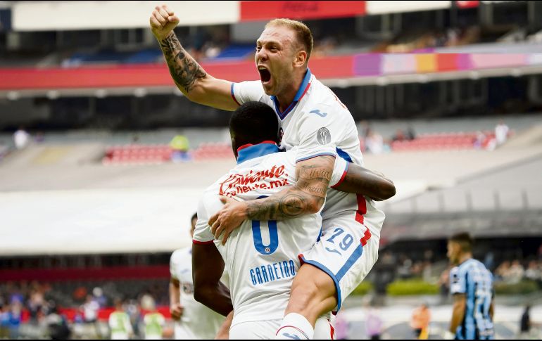 Rodolfo Rotondi abrió el marcador a favor de la Máquina en el Azteca. IMAGO7