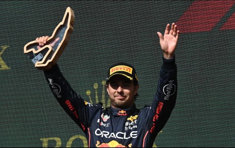 Este segundo lugar para “Checo” Pérez, que significó su séptimo podio de la temporada 2022 de la Fórmula 1, hizo que recuperara el subliderato del campeonato de pilotos. AFP / J. Thys