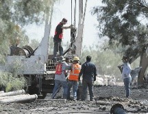 El equipo de rescate seguirá trabajando en las labores para llegar con los mineros atrapados. EL INFORMADOR/ Archivo