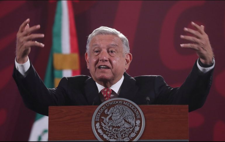 El Presidente López Obrador señala que aunque este 1 de septiembre se entrega el informe de su cuarto año de gobierno, realmente este se cumplirá el 1 de diciembre. EFE / S. Gutiérrez