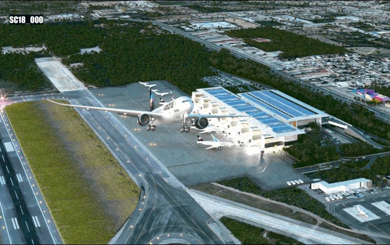Con las obras, el Aeropuerto Internacional de Puerto Vallarta busca ser uno de los de mayor capacidad en el territorio nacional. En el mediano plazo estiman atender hasta 20 millones de pasajeros al año. ESPECIAL