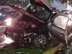 El accidente se registró a las 5:30 horas cerca del desnivel de López Mateos y Ramón Corona. ESPECIAL /