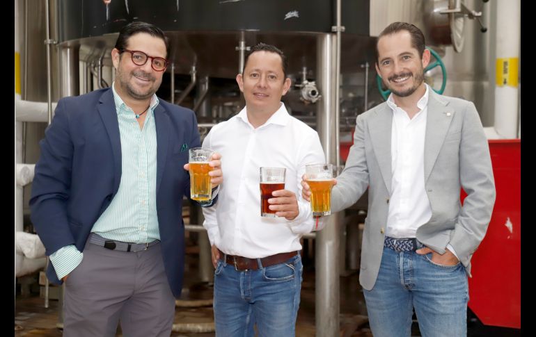 Gabriel Arias Salles, Michel Barbosa y Antonio Martin del Campo. GENTE BIEN JALISCO/Claudio Jimeno