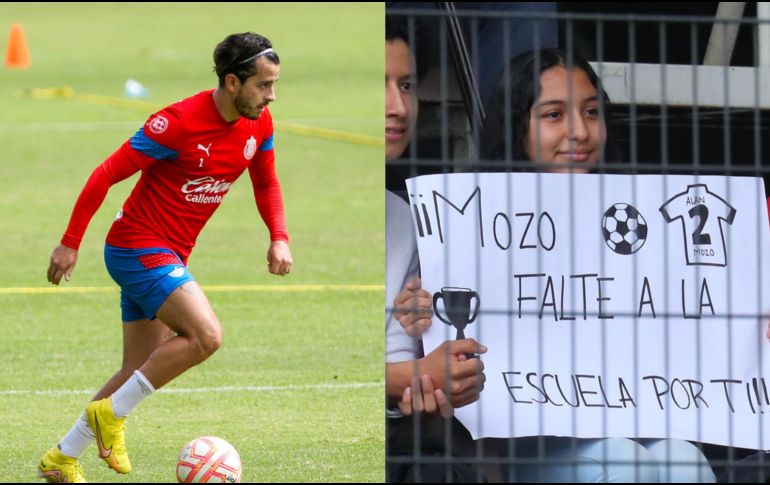 Chivas tuvo entrenamiento a puerta abierta y una peculiar situación involucró a Alan Mozo. IMAGO7