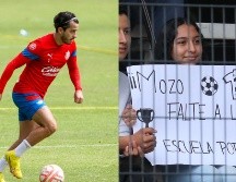 Chivas tuvo entrenamiento a puerta abierta y una peculiar situación involucró a Alan Mozo. IMAGO7