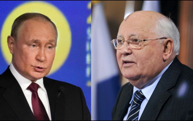 Mijaíl Gorbachov tuvo una relación ambivalente durante los más de 20 años que el presidente de Rusia, Vladimir Putin, lleva en el poder. ESPECIAL / AP y EFE