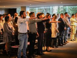 Estuvo presente el líder estatal Ernesto Gutiérrez Guízar, la vicepresidenta Valeria Ávila, el regidor por Guadalajara Tonatiuh Bravo, entre otros. ESPECIAL