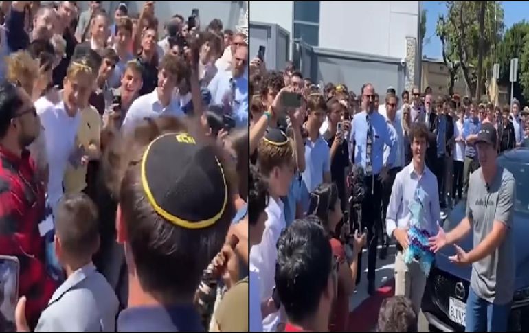 Los alumnos comenzaron una colecta para obsequiarle a su profesor un coche que le ayudara a trasladarse de manera más fácil y rápida a su trabajo. Imagen: Captura de pantalla de YouTube