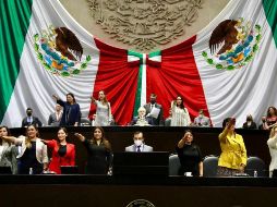 Santiago Creel rindió protesta como presidente de la Mesa Directiva para el Segundo Año de Ejercicio de la LXV Legislatura. TWITTER/storreblancae