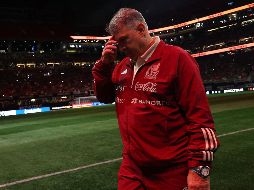 Gerardo Martino fue abucheado anoche en el juego entre las selecciones de México y Paraguay en Atlanta. AFP/K. Cox