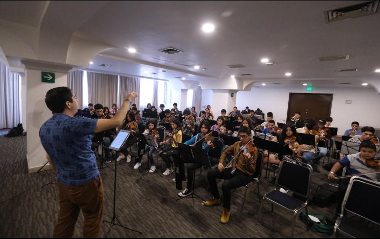Todo esto forma parte de un programa que el personal del Programa ECOS prevé para sus alumnos y alumnas dentro de estos campamentos, divididos por ensambles. CORTESÍA / Secretaría de Cultura Jalisco
