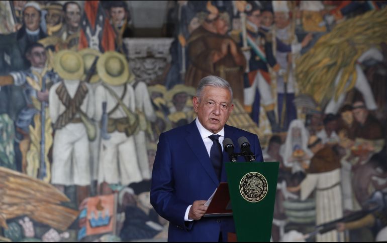 Aunque no hizo mención directa a Jalisco en materia de seguridad, el Presidente destacó la reducción de 29.3% en los delitos del fuero federal. EFE/M. Guzmán