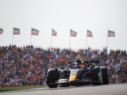 SERGIO PÉREZ. En general, Red Bull no tuvo su mejor presentación en territorio neerlandés. EFE / C. Bruna