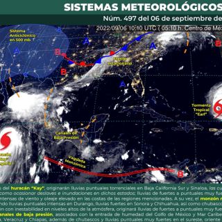 Suspenden clases en municipio de Colima por huracán "Kay"