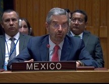El embajador de México en la ONU durante el Consejo de Seguridad. TWITTER / @MexOnu