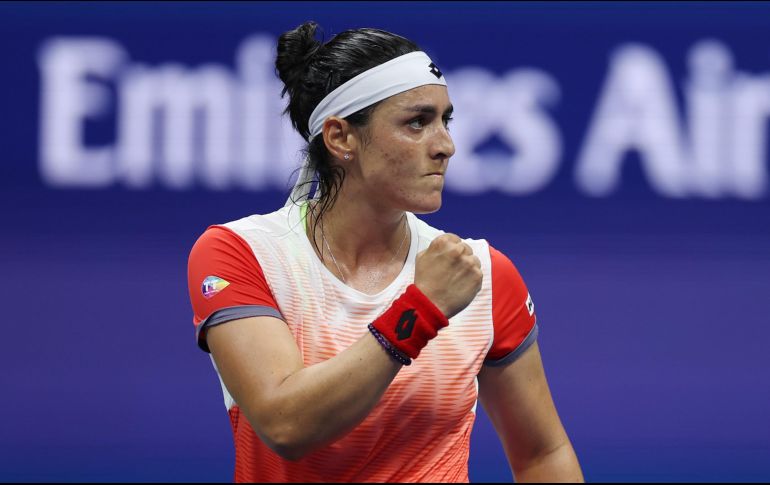 Jabeur es la primera semifinalista de África en el US Open y buscará su segunda final de Grand Slam consecutiva. AFP/A. Bello