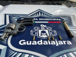 Los elementos de la Policía de Guadalajara los detuvo en la colonia La Esperanza. ESPECIAL / Policía de Guadalajara