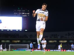 Juan Dinenno hizo dos de los goles universitarios. IMAGO7/E. Sánchez