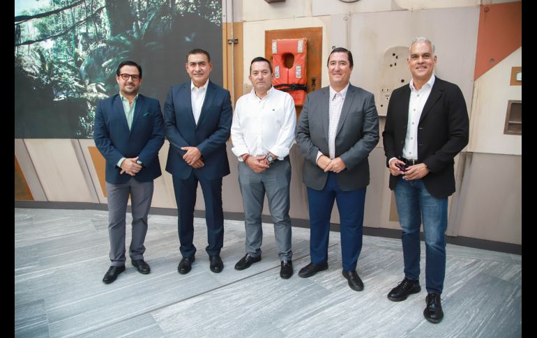 Gabriel Salles, Salvador Zamora, Juan Carlos Martín Mancilla, Javier Orendain y Miguel Zárate. GENTE BIEN JALISCO/ Antonio Martínez