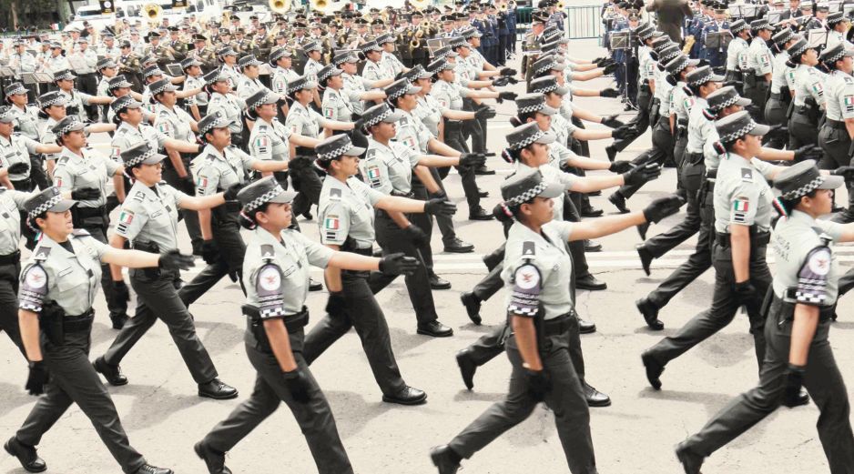 La Guardia Nacional encabezará el desfile cívico militar el próximo 16 de septiembre. EL UNIVERSAL