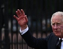 Afuera del Palacio de Buckingham, Carlos III saludó a quienes lo esperaban. AFP / B. Stansall