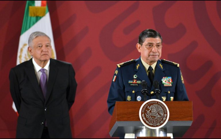 AMLO nombró a Luis Cresencio Sandoval como encargado de la operación de la Guardia Nacional. FOTO: Presidencia