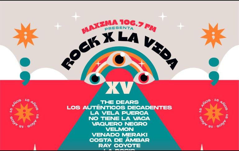 El evento tendrá lugar el próximo 30 de octubre en el Agua Azul. ESPECIAL/Rock X la vida