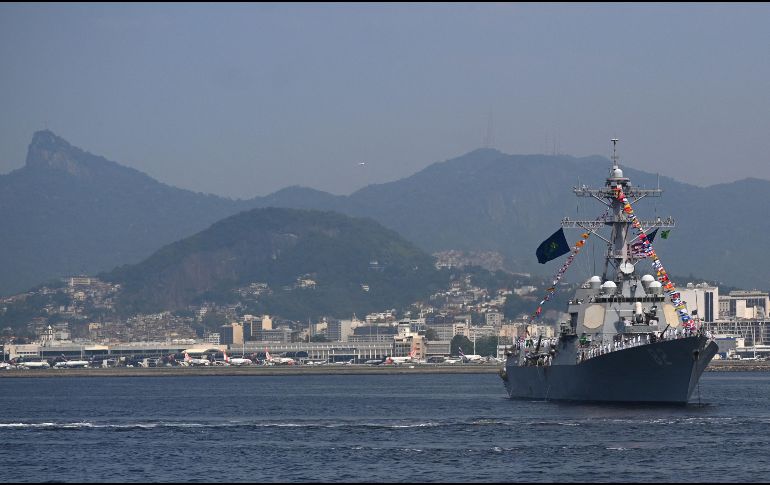 La Marina brasileña participa de las labores de búsqueda, e informó que abrió una investigación para aclarar las causas del accidente. AFP/A. Borges