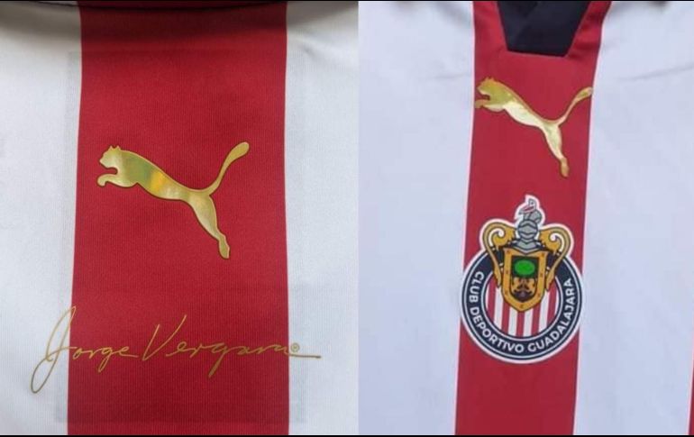 El logo de la marca que viste a Chivas resalta en color dorado. ESPECIAL