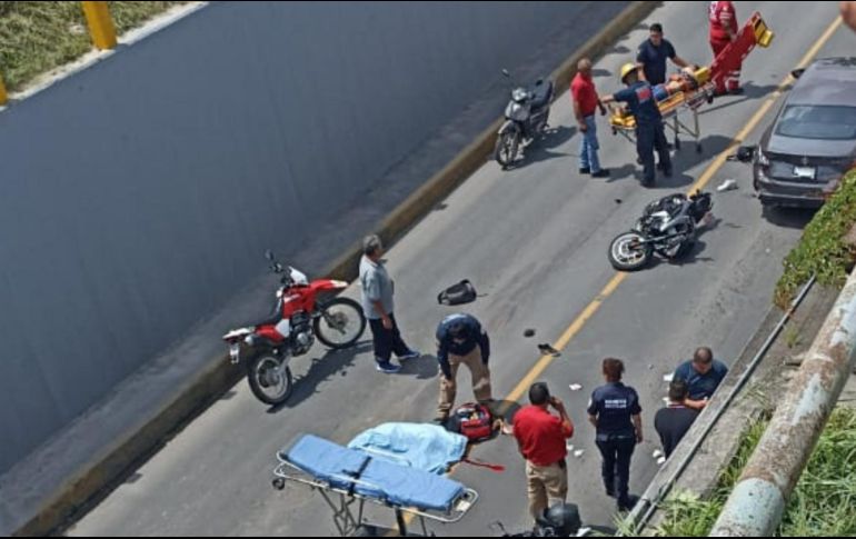 Al sitio acudieron peritos regionales del Instituto Jalisciense de Ciencias Forenses. ESPECIAL