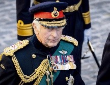 El rey Carlos III, en el acto funerario realizado en Edimburgo. EFE
