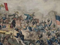 Pintura de la época que retrata la batalla de Chapultepec. ESPECIAL/Gobierno de México