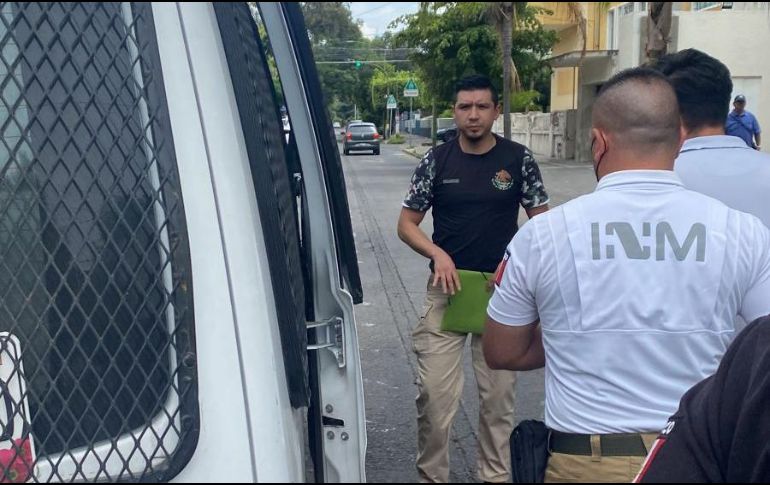 Personal del Consulado solicitó el apoyo para trasladar al detenido a las instalaciones de extradición del Instituto Nacional de Migración. ESPECIAL /