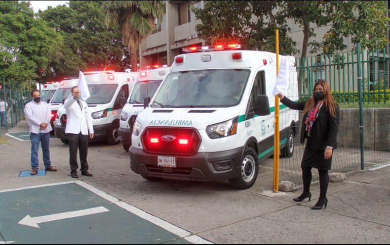 Las ambulancias serán distribuidas en distintos municipios de la Entidad. ESPECIAL/IMSS Jalisco