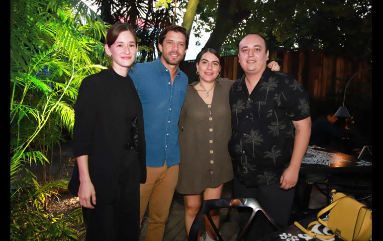 Maria de la Llave, Diego Azanza, Victoria Barragán y Christian Vázquez. GENTE BIEN JALISCO/Antonio Martínez