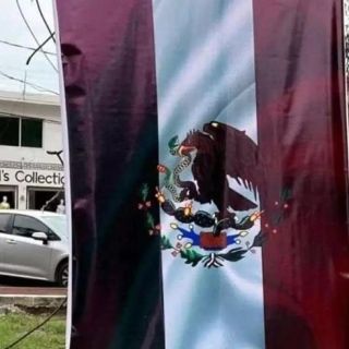 Nayarit: Modifica bandera mexicana con los colores de Morena y renuncia a su puesto