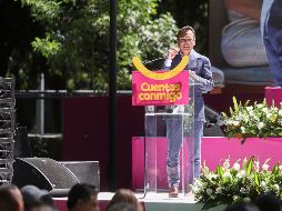 El alcalde de Guadalajara, Pablo Lemus, realizó hoy su primer informe de Gobierno. EL INFORMADOR/ C. ZEPEDA