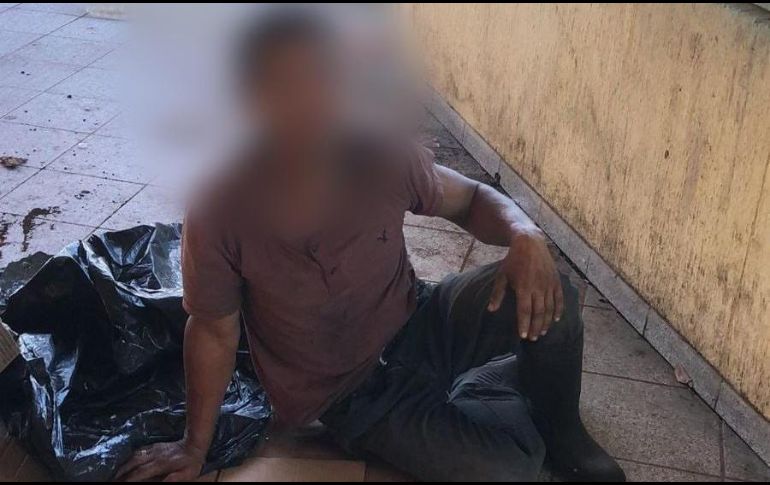 A través de su cuenta de Twitter, el secretario de Seguridad Pública del Estado, Cristóbal Castañeda Camarillo, difundió una imagen del sujeto. TWITTER/@Mtro_CCastaneda