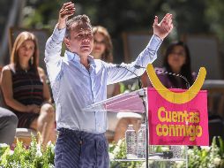 El presidente municipal Pablo Lemus rindió su informe en la explanada del mariposario del parque Agua Azul. EL INFORMADOR/C. Zepeda