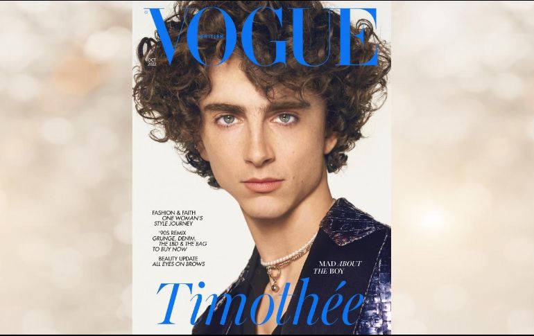 Timothée habla sobre los sueños, la fama y la moda de la adolescencia. INSTAGRAM / britishvogue