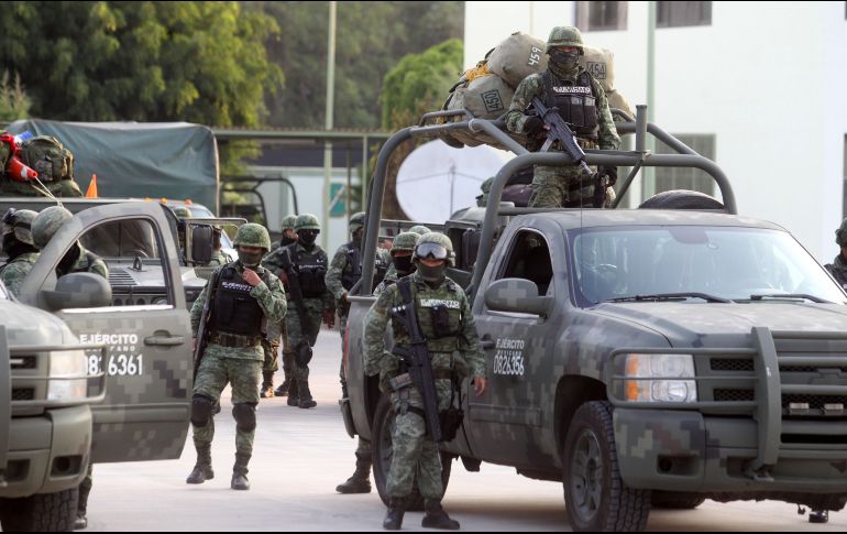 La Cámara de Diputados aprobó que el Ejército haga tareas de seguridad pública hasta 2029. EL INFORMADOR/ ARCHIVO