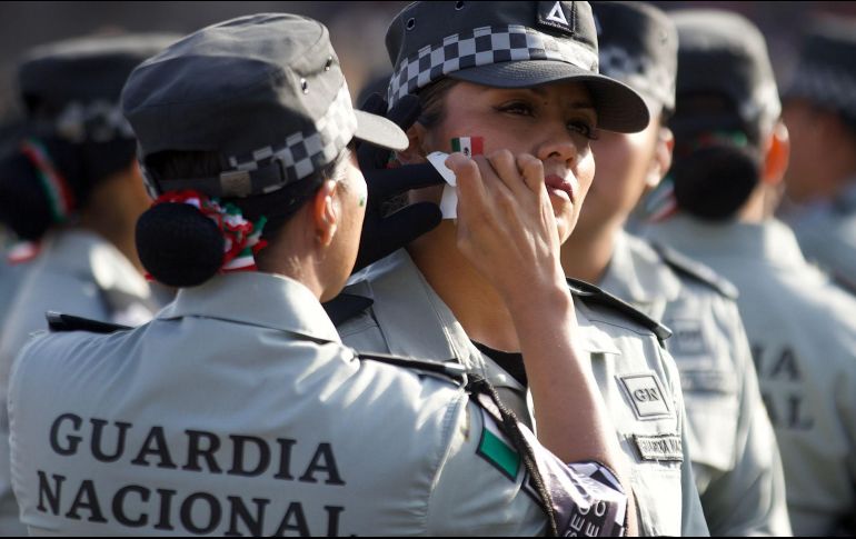 Aspectos previos al Desfile Militar en la plancha del Zócalo.SUN / G. Espinosa