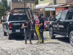La pareja fue atacada a balazos en el cruce de las calles Tamiahua y Cuauhtémoc, en Tlaquepaque. ESPECIAL