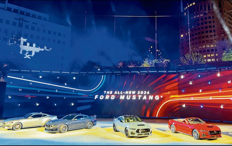 La fiesta del potro en el Salón del Automóvil de Detroit 2022. ESPECIAL