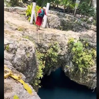 Viral: Abuela se lanza a cenote y causa revuelo en redes (VIDEO) | El  Informador