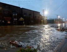 Las imágenes en las redes sociales mostraban daños considerables en el pueblo costero de Golovin. AP/P. Fagerstrom