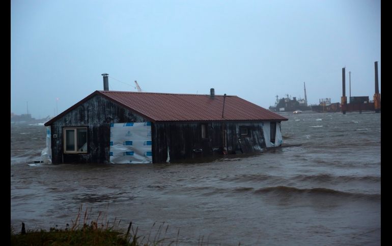 Las imágenes en las redes sociales mostraban daños considerables en el pueblo costero de Golovin. AP/P. Fagerstrom